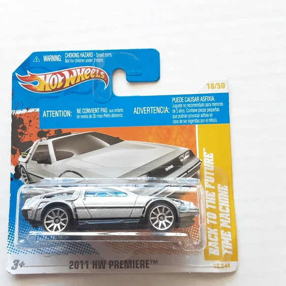 Hot Wheels | Toys | Hot Wheels Back To The Future Time Machine 21 Hw  Premiere Short Card Delorean | Poshmark